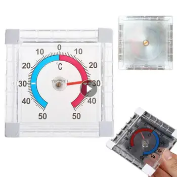 Termometar Za Temperaturu Kvadratni Prozor Tipa Unutarnje-Vanjski Zid Dvorište Kuće Polaže Disk Za Mjerenje Kućanstvo Termometara