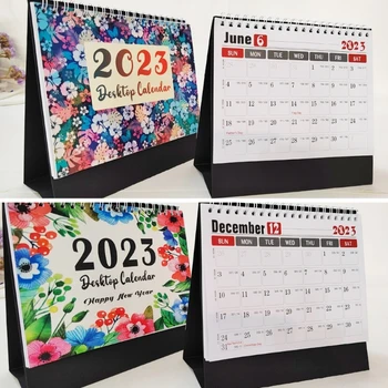 Stolni kalendar 2023 Nova godina 12 mjeseci Stalni stolni kalendar Šarene mjesečne dizajne za nastavnike u uredu