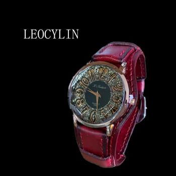 Modni quartz sat LEOCYLIN za muškarce i žene, berba ručni sat, branded poslovna poezija i umjetnost, sat Relogio Masculino