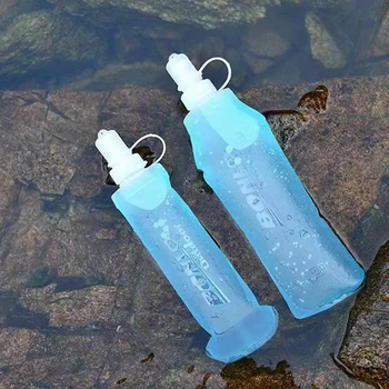 Sklopivi meki tikvica od TPU Sportska boca za vodu za trčanje, kampiranje, planinarenje, šetnje, Torba za vodu, Sklopivi boca za vodu za piće