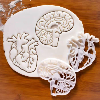 Obrazac za kolačiće na temu Halloween Lubanja Bundeva Embossers za mozak Oblika za marke Alata za pečenje Halloween Party Dekoracije za kolačiće u svojim rukama