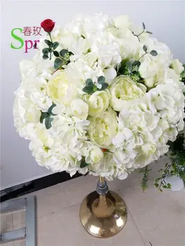 SPR 40 cm, cvijet loptu u centru svadbenog stola, vjenčanje cesta, umjetna flora, središnja vjenčanje pozadina cvjetnih dekoracija