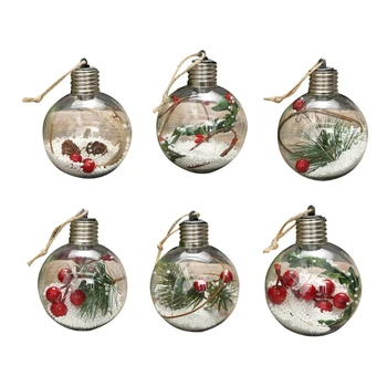 Božićne led kuglaste svjetiljke, staklo ukras za dekor zurke, pakiranje od 1 komada
