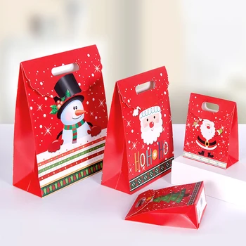 Božićni Poklon kutije za Papirnate Vrećice za Pakiranje pakiranje Čokolade Čokolada Keksi Djed Mraz Snjegović XmasTree Festival Potrepštine za zabave