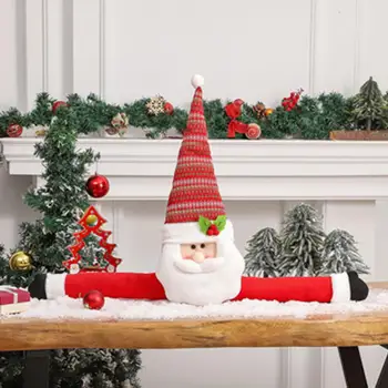 Privjesak u obliku snjegovića, Božićno drvce, svečane ukrase za Božićno drvce, Pliš lutke u obliku snjegovića Djeda Mraza s dugom rukom za toplo
