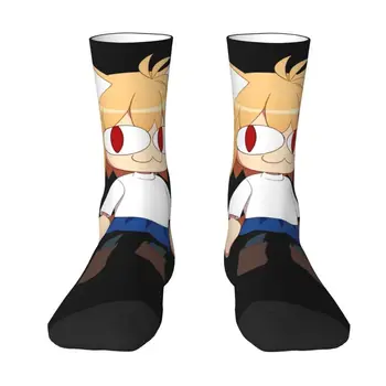 Kawai Muške Čarape Neco Arc Funny Meme Mačka Oblačenje Čarape Unisex Toplo Udobne Čarape S 3D Ispis za Anime i Manga Za Posadu