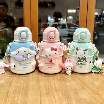 Kawaii Sanrio Hello Kitty Cinnamoroll Pochacco Crtani Dječji Termos Šalica Student Čaša Za Vodu Za Kavu Veliki Pehar Za Trbuh Velikog Kapaciteta