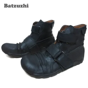 Batzuzhi/ Muške Cipele u Ковбойском stilu u zapadnom stilu; Čizme Od Crne bičevati; Muške Cipele Od Prave Kože; Branded Dizajnerske cipele Za Muškarce; Botas Hombre; Vojne Čizme