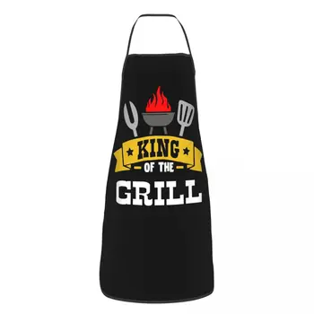 Pregača BBQ King Of The Grill, ženski Muški unisex, startni broj za ljubitelje roštilj, Kulinarstvo, Kuhinja stol, Oslikana kuhar
