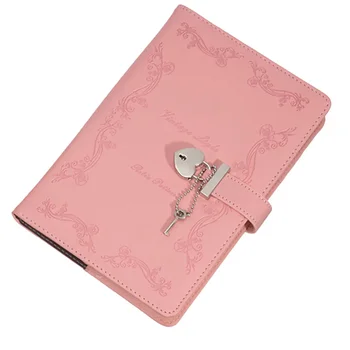 Secret Girls 360 Uredski materijal Sa bravom, jednostavan za korištenje za odrasle, prenosiv Sa ženskom poklon paketima dnevnik u obliku obložen mini stranica, čvrste knjige