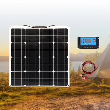 Kit fleksibilnih solarnih panela snage 50 W u paketu 12 100 W solarni kompleti snage 100 W Punjač kontroler napajanje za vozila jahte kuće