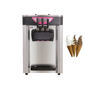 Jednostavan za rad stroj za kuhanje mekog sladoleda, mali stolni stroj za pripremu voćnog sladoleda s više okusa