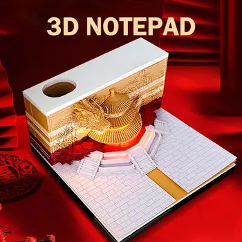 Creative 3D trodimenzionalni navoj na papiru, likovni notes, Kalendar, notes za bilješke, naljepnice, ukrase za dom i ured