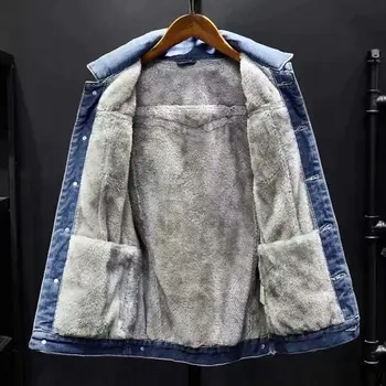 Zimsko Кашемировое i Debelo Deniver kaput Muška Koreanska verzija Trend muške odjeće Potpuno Slobodna jakna Velike veličine Trend Muška odjeća