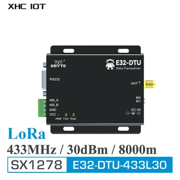 SX1278 433 Mhz RS232 RS485 Bežični primopredajnik podataka LoRa rf modul 30 dbm dužine 8 km Dstance SMA-K Uhf E32-DTU (433L30) -V8 XHCIOT