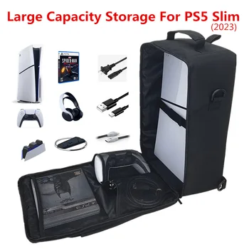Prijenosni PS5 tanak prometni torbica Torba za pohranu Torbu Preko ramena Ruksak za igraće konzole Playstation 5 Slim