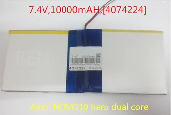 7,4 U, 10000 mah, [4074224] PLIB (polymer li-ion baterija) Litij-ionska baterija za tablet PC; Za 10 hero dual core