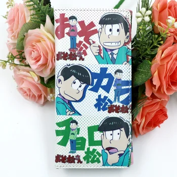Novčanik od umjetne kože Anime Matsuno, dugi novčanik na zakopčane, muški novčanik Matsuno Osomatsu