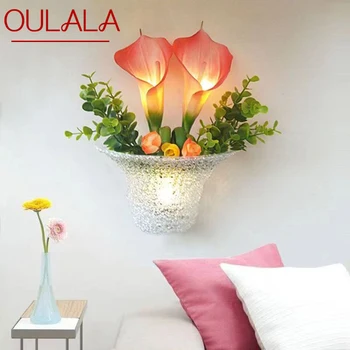 Moderne zidne lampe OULALA s cvijećem, romantične pastoralne ukrasne svjetiljke za dnevnog boravka, hodnika, spavaće sobe