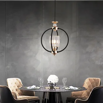 Skandinavski Lampe Restoran Lampa Blagovaonica Bar Kabinet Individualnost Single Glavu Lampa Luksuzna Jednostavna Atmosfera Kristalnim Lusterima