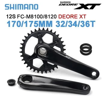 Shimano 12 Brzina DEORE XT M8100/M8120 170 Mm/175 mm 3D Šuplje radilica, Uska Široka Prsten Lanca 32T/34T/ 36T i Držač za bicikl MTB BB