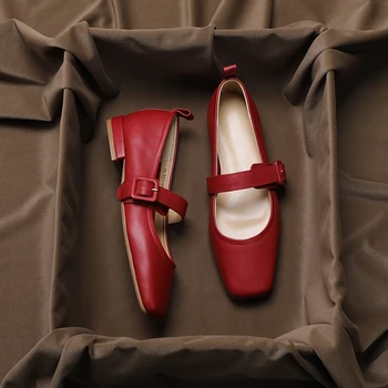 2023 Nove Vintage Male Kožne Cipele S Ravnim Potplatom U Britanskom Stilu S Debelim Potplatima Single Cipela