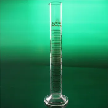 Visoko kvalitetne laboratorijske mjerne cilindar volumen od 100 ml sa skalom, mala čašica od borosilikatnog stakla 3.3, Laboratorijski pribor