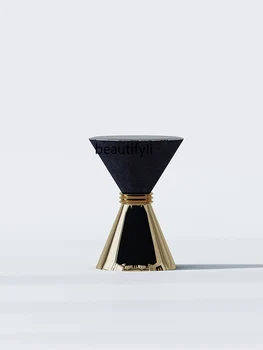 Luksuzni Moderni umjetnički stolić za dnevni boravak boje Šampanjca, zlatna, individualni Moderan Dizajn Kauč Kutni stol