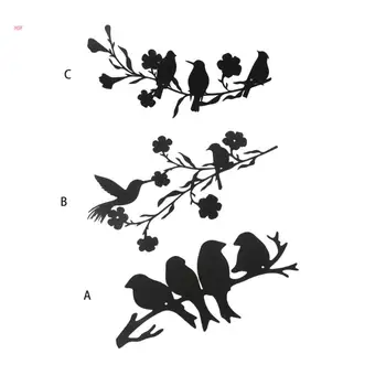 Metalni znak u obliku ptica grane, rotirajući model, pribor Suppliea
