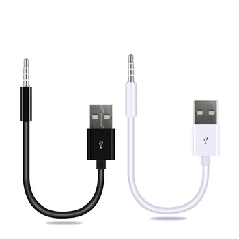 USB kabel za punjenje i prijenos podataka za Apple iPod Shuffle s priključkom od USB2.0 do 3,5 mm, аудиоадаптер za MP3 MP4 player, isključite punjač, kabel