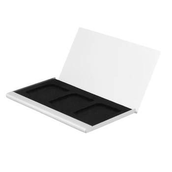 5X Torbica za memorijske kartice od aluminijske legure, držači kartica za 3PCS SD-kartice