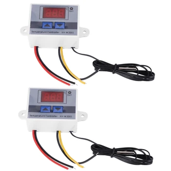 2X 220V Digitalni led Regulator temperature 10A Senzor Prekidač za upravljanje Termostatom Novi