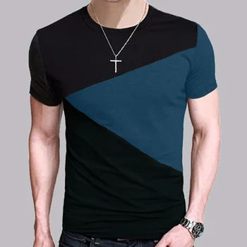 B1833 Muška t-shirt, приталенная majica okruglog izreza, muška košulja kratkih rukava, casual majica, majice, Veličina kratke majice M-5XL