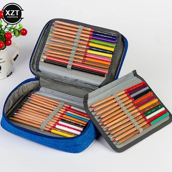 Kutija za olovke velikog kapaciteta za 72 rupe, prijenosni prijenosni kutija za olovke, vodootporna torba za olovke, torbica za olovke za crtanje, instrumenti
