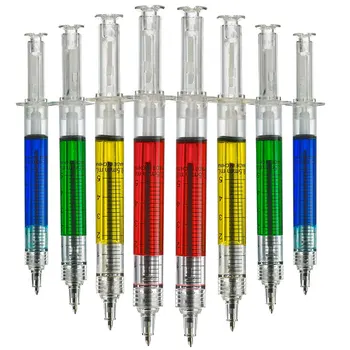 40шт Kemijska olovka za injekcije, Dar dr Sestra Tekuća olovka u Boji Šprica-olovke na Veliko