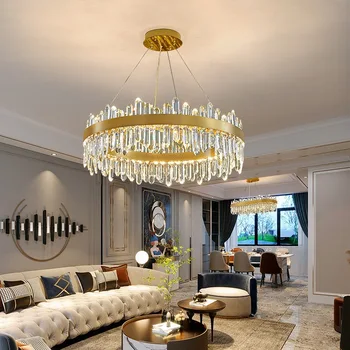 Led moderni i luksuzni kristalni lusteri Spušteni strop svjetla za dnevni boravak Blagovaonica Kuhinja doma dekor Viseći stropni sjaj