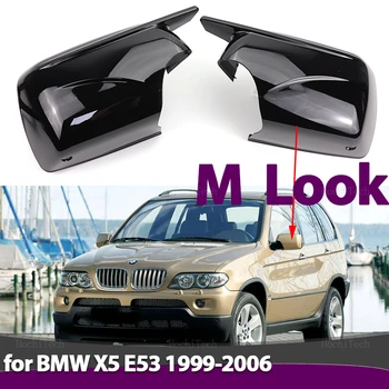 Poklopac bočnog retrovizora, krilo, poklopac bočnog ogledala 2024, Novi poklopci ogledala M Look za BMW X5 E53 1999-2006, zamjena
