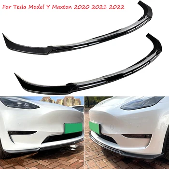 3 Kom. za Tesla Model Y Maxton 2020 + Auto-deflektor za prednji branik, sredstva za njegu usana, body kit, spojler, difuzor, zaštitni poklopac