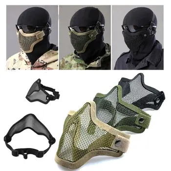 Metalne mrežaste maska Strike Za zaštitu polovice lica, maska za brzo maskiranje Kacigu, Pribor za opremu