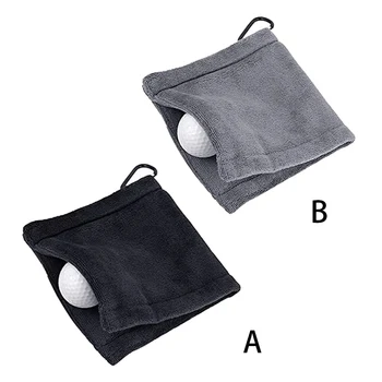 Ručnik za čišćenje loptice za golf s kukom, vanjski tkanina od mikrovlakana, rotirajući buckle