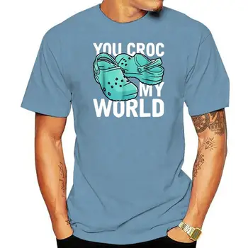 You Krokodil My World Muška Ženska Crna majica na Veliko, t-Shirt