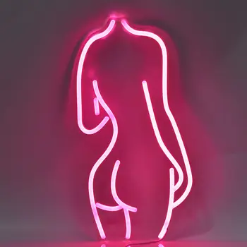 Lady Stražnji Neonska Reklama LED noćna Svjetla putem USB veze Ukrasne Firma Spavaća soba Muška Špilja Soba Bar Pub, Trgovine App College Zid Art Dekor