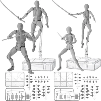 4 Seta Рисованных Figura Body Umjetnika PVC Figurica Model Crtanje Modela Crtanje Figure Lažan