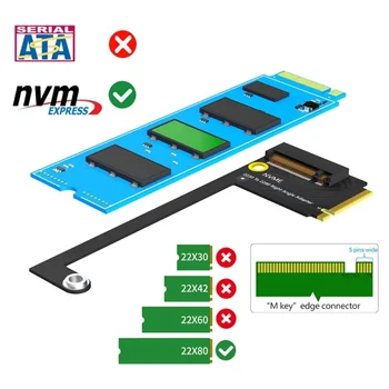 PCIE4.0 Za RogAlly SSD Adapter memorijske Kartice Pretvarač Naknada za Prijenos Podataka 90 ° M. 2 Transfercard za ručni prijenos podataka RogAlly