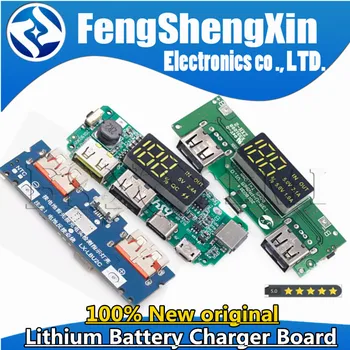 Naknada Punjač Litij Baterija LED Dual USB 5V 2.4 A Micro/Type-C, USB Mobile Power Bank 18650 Modul za Punjenje
