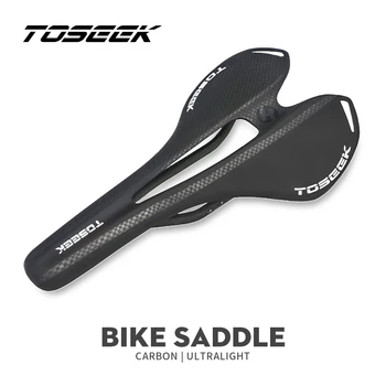 Sedlo TOSEEK od karbonskih vlakana Road MTB Bike Carbon Saddle105G 7 * 9 Carbon Rail 8 boja