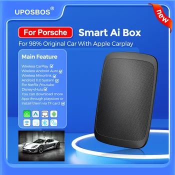 Smart Ai Box Android Tv Box Android Auto Wireless CarPlay Ai Box Za Porsche 718 Panamera Macan Cayenne 911 Taycan