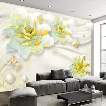 beibehang papel de parede para quarto 3D desktop naručiti s alatom u obliku cvijeta božur tapete za zidove 3 d papel de parede freske