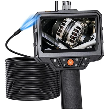 Endoskopska kamera, ručni бороскоп 4,3 inča Hd 1080P SA 8 podesivim led žaruljama, inspekcijska kamera Sa kabelom dužine 16,4 ft Jednostavnost instalacije