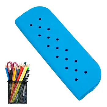 Vodootporna kutija za olovke s vodonepropusnim rupama, torbica za olovke velikog kapaciteta, prijenosna kutija za olovke za dom, razred, slatko ručka